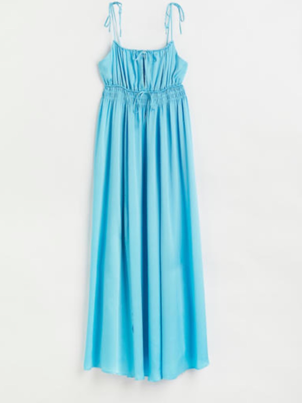 Blue Spaghetti Strap Maxi Dress